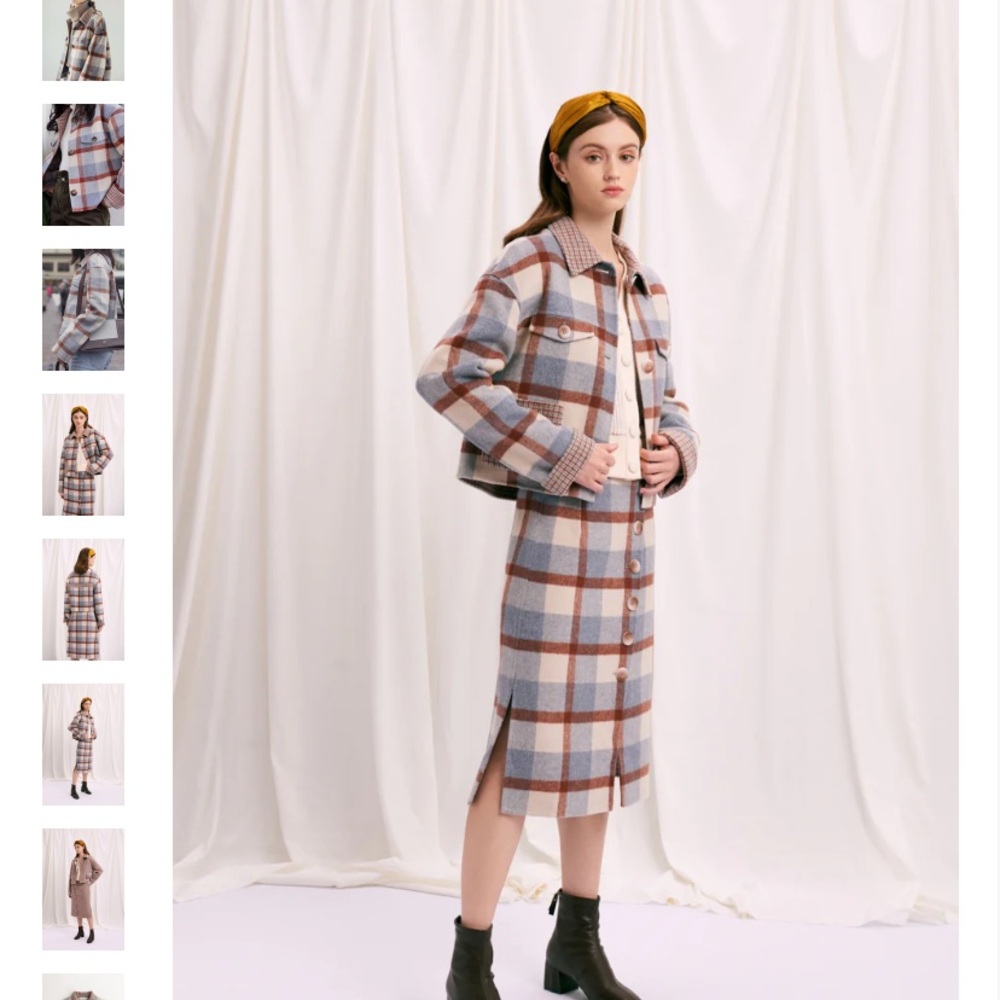 Petite Studio NYC Wool Reversible Skirt